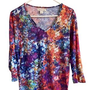 Cold water creek colorful shirt XL